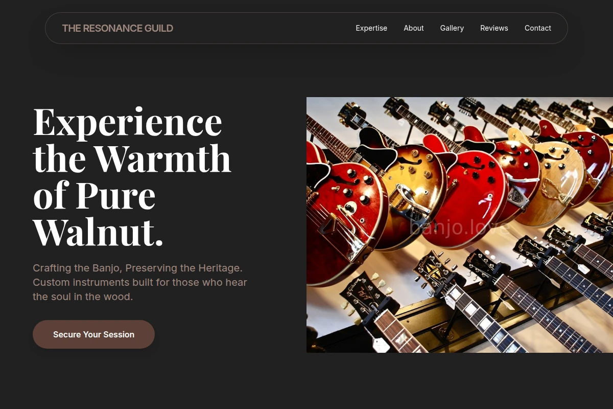 Walnut Musical Instrument